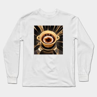 Coffee Cup Macchiato Decaf Vintage Since Long Sleeve T-Shirt